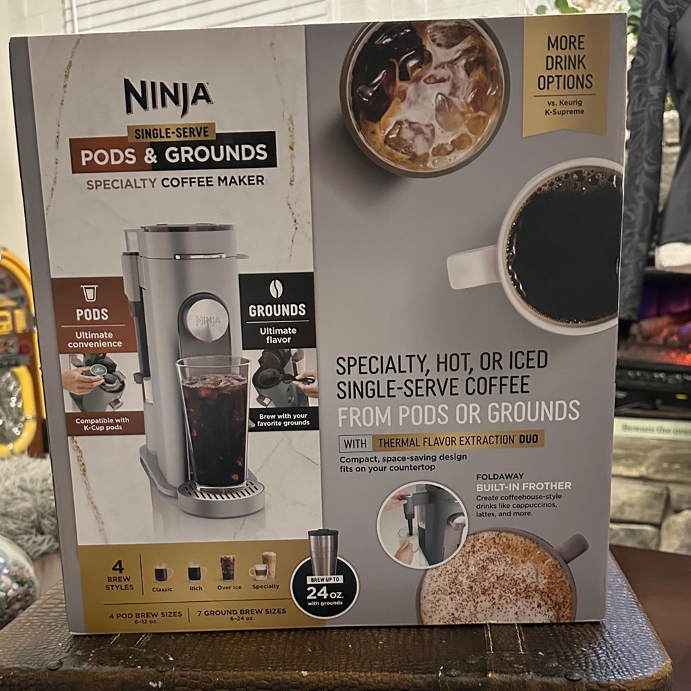 Ninja Specialty Coffee Maker with Silver and Black Accents